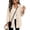 Beige #016, variant on Waffle Knit Shacket for Women 2026 Long Sleeve Button Down Shirts Collared Business Casual Fall Tops with Chest Pocket