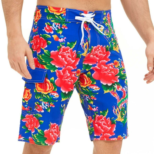 KIHOUT Men's Athletic Shorts Casual Elastic Waist Drawstring Summer Beach Line Belt Quick-dry Running Shorts with Pockets