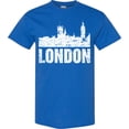 thumbnail image 3 of Inktastic London England City Skyline with Grunge T-Shirt, 3 of 5