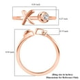 thumbnail image 6 of Moissanite  925 Sterling Silver Vermeil Rose Gold Plated Band Ring for Women Jewelry for Women Size 6 Ct 0.04 Birthday Christmas Gifts, 6 of 8