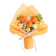 thumbnail image 1 of Ramo de crochet, flores ya tejidas a granel, decoración para San Valentín, Naranja, 1 of 9