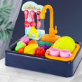 thumbnail image 3 of Kids Kitchen Playset Creative Electric Dishwasher Pretend Play Toy Kitchen Toy, 3 of 10