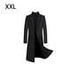 thumbnail image 5 of Minnieouse Gabardina de lana Extra larga, abrigos de Cachemira de invierno, abrigo ajustado agradable a la piel, cortavientos, ropa cálida por Abrigos y chamarras Negro XXL, 5 of 6