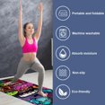 thumbnail image 2 of Graffiti Yoga Towel with Storage Bag, 72.8"x26.8" - Suitable for Yoga, Pilates, Fitness, Gym Towel - Multi-functional Yoga Blanket Included, 2 of 6