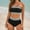 Black, variant on QUNYINEY Vintage Swimsuits for Women 2025 Strapless Bikinis Bathing Suit High Waisted Two Piece Swimsuit Sets
