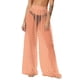 thumbnail image 2 of Pincandy Women See Through Sheer Mesh Pants Beach Swimsuit Bikini Bottom Cover up Party Club Elastic High Waist Wide Leg Pants, 2 of 7