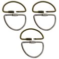 thumbnail image 1 of Advancent Paquete de 6 llaveros en forma de U, anillo de latón, llaveros con hebilla, llavero para el hogar, accesorios de almacenamiento para acampar al Artesanía tipo 3 Advancent HA010940-03, 1 of 6