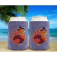 thumbnail image 6 of Fall Party Supplies Thanksgiving Turkey Pilgrim 12-Pack Can Coolers Coolies, 6 of 8