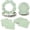 Green, variant on 150Pcs Green Gingham Party Supplies, Scalloped Checkered Dessert Paper Plates and Napkins Disposable Plaid Tableware Set for Birthday Wedding Baby Shower Spring Family Dinner Party Supplies Serves 50