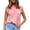 Pink, variant on TSADFHJI Sparkly Christmas Tops for Women Spring and Summer New European and American Border Women's Solid Color Stitching Sleeveless Top Fashion Casual Chiffon T Shirt Vest M White