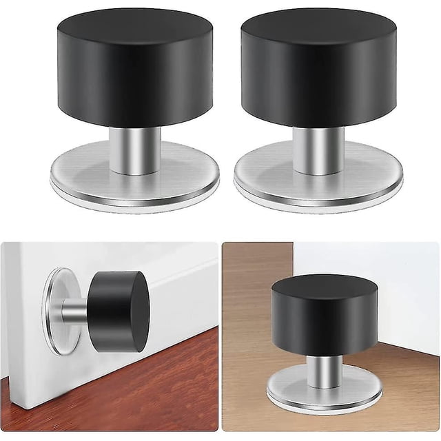 2pcs Stainless Steel Door Stopper Stable Door Stopper Wall Door Stopper Stainless Steel Door Stopper Door Stops Adhesive Door Stopper Floor Door Stopp