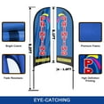 thumbnail image 3 of QSUM Printing Services Sign Feather Flag with Pole Kit,8FT Printing Services Decoration Display, Printing Services Business Sign,Printing Services Swooper Flag, 3 of 7