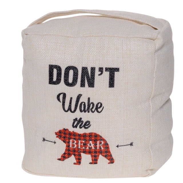 Tapón de puerta Pine Ridge Black Bear para decoración del hogar