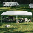 thumbnail image 2 of 10x20 pop-up canopy tent (no side walls): 3 adjustable heights, 6 sandbags, blanca, 2 of 8