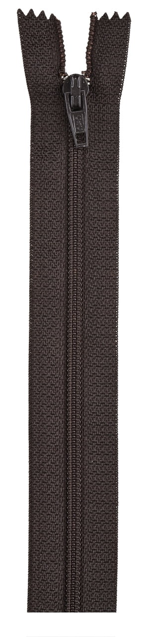 (4 pack) Coats & Clark Polyester 7" All-Purpose Cloister Brown Sewing Zipper, 1 Each