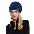 thumbnail image 4 of hirigin Women Winter Warm Skull Cap Classic Fleece Lined Beanie Hat Thick Slouchy Knitted Hat, 4 of 8