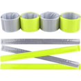 thumbnail image 3 of QWQJ 4Pcs High Visibility Reflective Wristbands Ankle Bands Armbands Gears for Running Dog Walking Night Activities, 3 of 7
