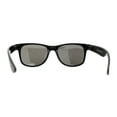 thumbnail image 4 of SA106 Polarized Color Mirror Iconic Hipster Horn Rim Sunglasses Black Silver Mirror, 4 of 4