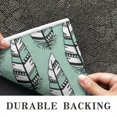 thumbnail image 6 of Green - Based Black and White Geometric Feather Pattern Door Rugs,Washable Non Slip Door Mats Indoor,Decorative Door Mats,Entry Mat Indoor for Entrance,Bedroom,Kitchen,Bathroom,17"x30", 6 of 6