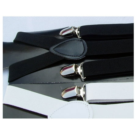 OUNONA elastic suspenders for women Black 1Set