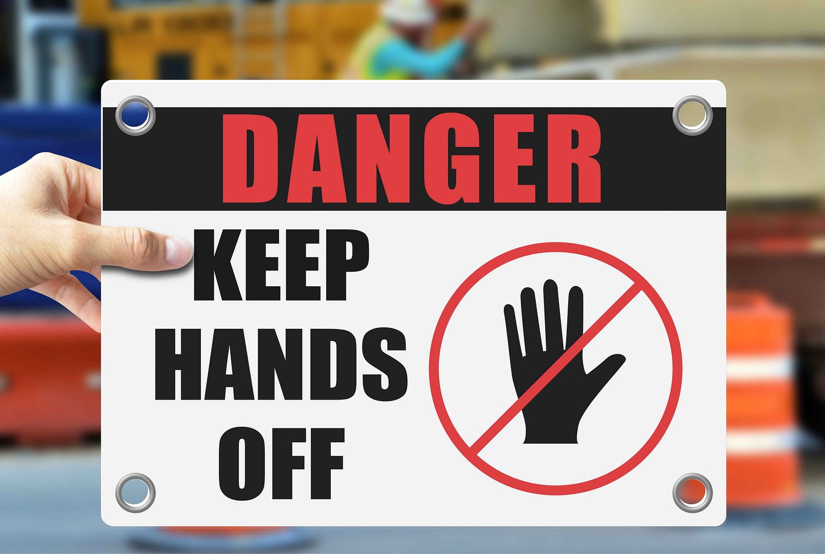 KEEP HANDS OFF | Warning Notice Caution Danger 3mm PVC Sign - Walmart.com