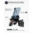 thumbnail image 3 of Grefay Bike Phone Mount1S Quick Release Motorcycle Phone Mount Two Connectors for Handlebar Diameter 20-40mm 360 Rotatable Bicycle Motorcycle Scooter Accessories Suitable for 3.5-7.0 Smartphone, 3 of 7