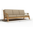 thumbnail image 5 of Curated Maison Adrien 4-Piece Teak Outdoor Patio Deep Seating Set with Fawn, 5 of 5
