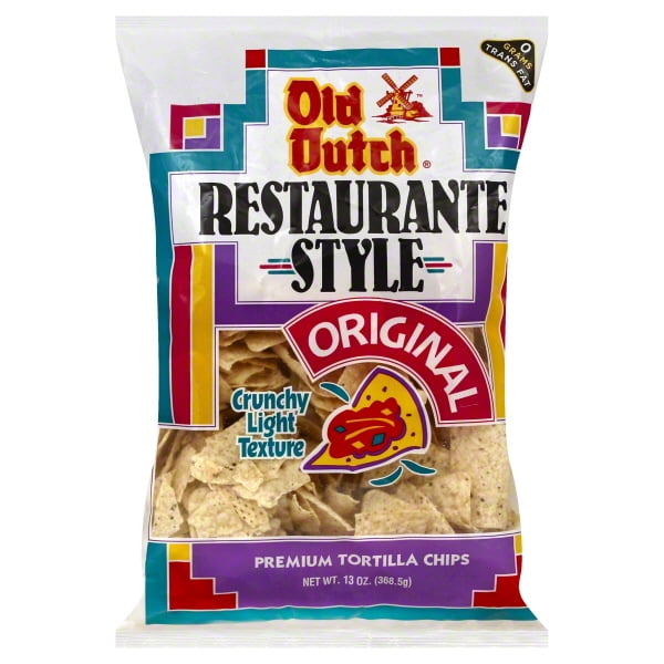 Old Dutch Restaurante Style Original Tortilla Chips, 13 Oz. Walmart