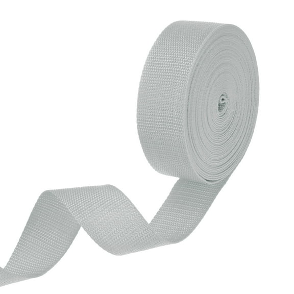 Uxcell Polypropylene Webbing, 10 Yards 1.5 Inch Durable Poly Strapping for Indoor/Outdoor Silver Grey