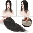 thumbnail image 2 of SEGO Clip in Hair Extensions Human Hair Toppers 100% Real Human Hair Topper for Thinning/Loss Hair Natural Black Hair Pieces, 2 of 9