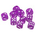 thumbnail image 3 of Paquete De 10 Dados Acrílicos D6 De Seis Caras Para Accesorios De Juegos De Mesa D&D TRPG Sunnimix Juego de roles de dados de seis caras, 3 of 7
