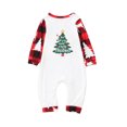 thumbnail image 4 of Odeerbi Christmas Pajamas for Family Holiday Long Sleeve Family Christmas Pajamas Matching Sets Toddler Casual Printed Top Pants Outfits Loungewear Two-Piece Sleepwear Xmas PJs Set Red, 4 of 4