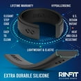 Rinfit Silicone Wedding Ring for Men Soft Rubber Wedding Band