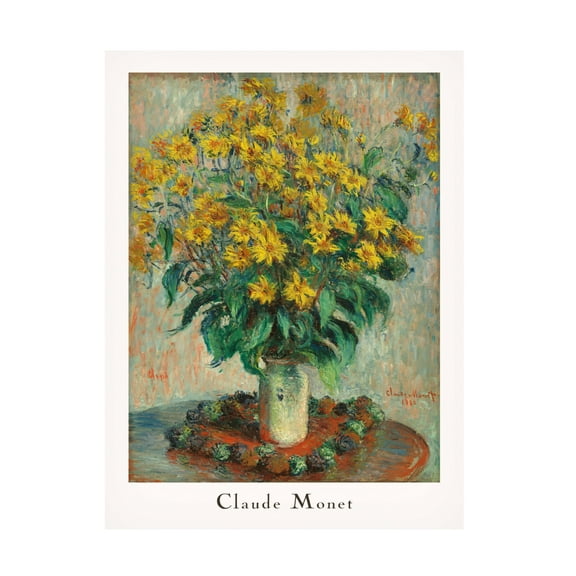 Trademark Fine Art Pictufy Jerusalem Artichoke Flowers Canvas Wall Art