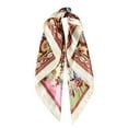 thumbnail image 4 of AWAYTR 35" Large Square Satin Bandana, Cashew, 4 of 8