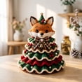 thumbnail image 5 of Crochet Animal Christmas Tree DIY Kit, Handmade Ornament Set with Pearl, Beginner Friendly, Christmas Decorations Gifts for Family, 5 of 6
