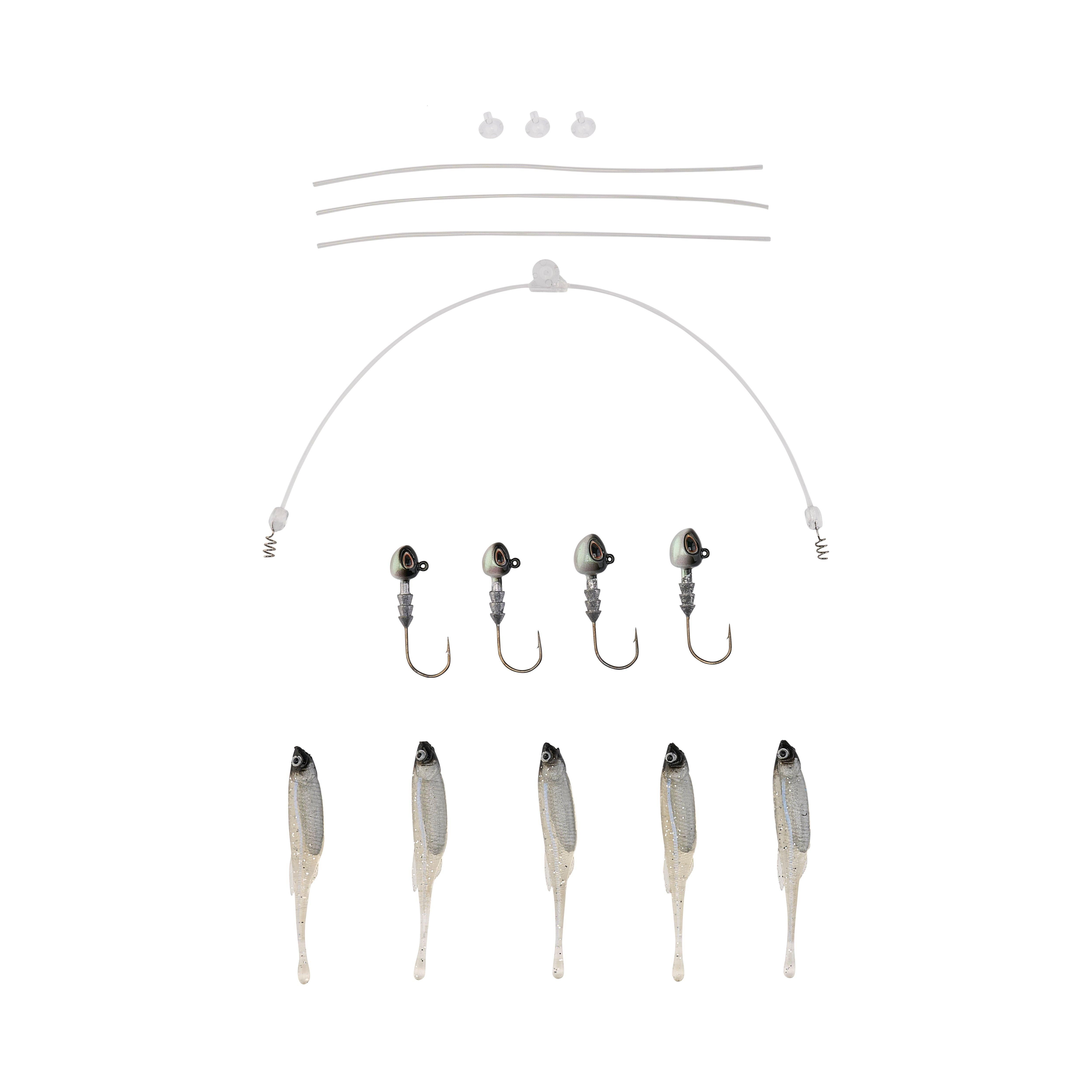 Berkley Triple Minnow Rig Kit, 3in, Blue Liner
