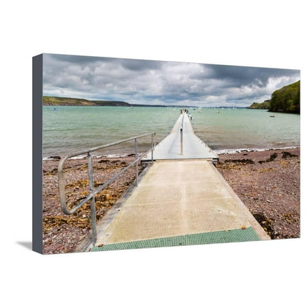 Jetty at Dale a Small Village on the Pembrokeshire Coast of West Wales UK Europe Stretched Canvas Print Wall Art By Ian (Best Villages In Uk)