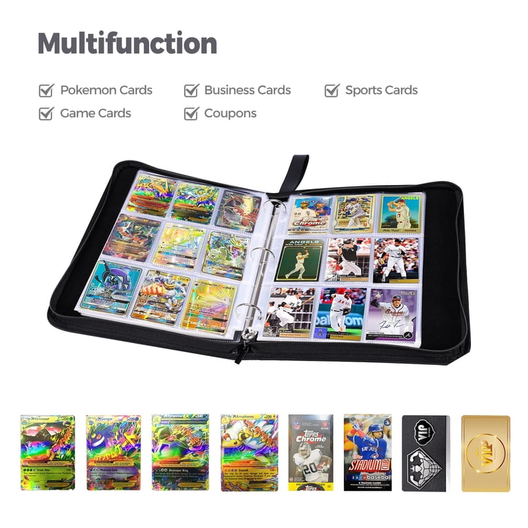 yugioh card holder binder Amazon.com: Trading Card binder for Y-G-O Cards- 990 Pockets Card Album  with Sleeves Compatible with TCG Cards, TCG Cards Or Other Standard Size Cards  Holder-Dragon : Office Products main image 1