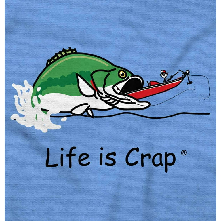 Bass Fishing River Ocean Angler Men's Graphic T Shirt Tees Brisco