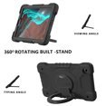 thumbnail image 5 of Dteck with Shoulder Strap Case for Samsung Galaxy Tab A7 Lite 8.7-inch SM-T220 T225 (2021),360 Degree Rotation Shockproof Armor Rubber 3-Layers Protection Case Hybrid Kickstand Cover,Black, 5 of 9