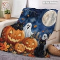 thumbnail image 2 of Halloween Blanket 39.4x27.6in Flannel Throw Halloween Themed for Couch Bedroom Decor by OVFUIZ, 2 of 8