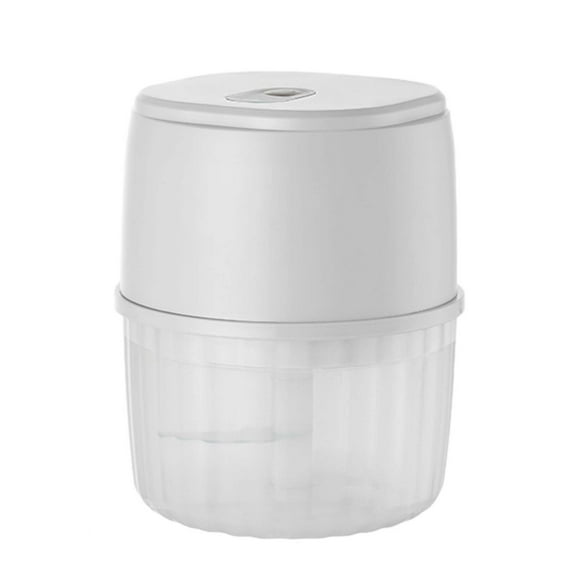 Oioii 4.52x3.66in Electric Garlic Chopper,Portable Mini Food Processor, USB Rechargeable Vegetable Chopper Blender for Nuts Chili Onion Minced Meat Baby Food and Spices,White