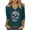#0198-Navy, variant on Women's Rhinestone Skull Vest Long 3/4 Sleeve Summer V-Neck Sleeveless Shirt