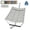 Light gray pattern color, variant on Heavy Duty 450 LBS Double Hammock with Stand & Pillow - 2 Person Outdoor Hammock with Balance Rope for Patio, Backyard, Poolside