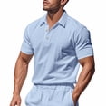 thumbnail image 1 of pstuiky Camisas casuales de manga corta para hombre, Camiseta informal de manga corta para hombre, estilo deportivo, color liso, para fitness camisas casuales para hombre s, 1 of 9