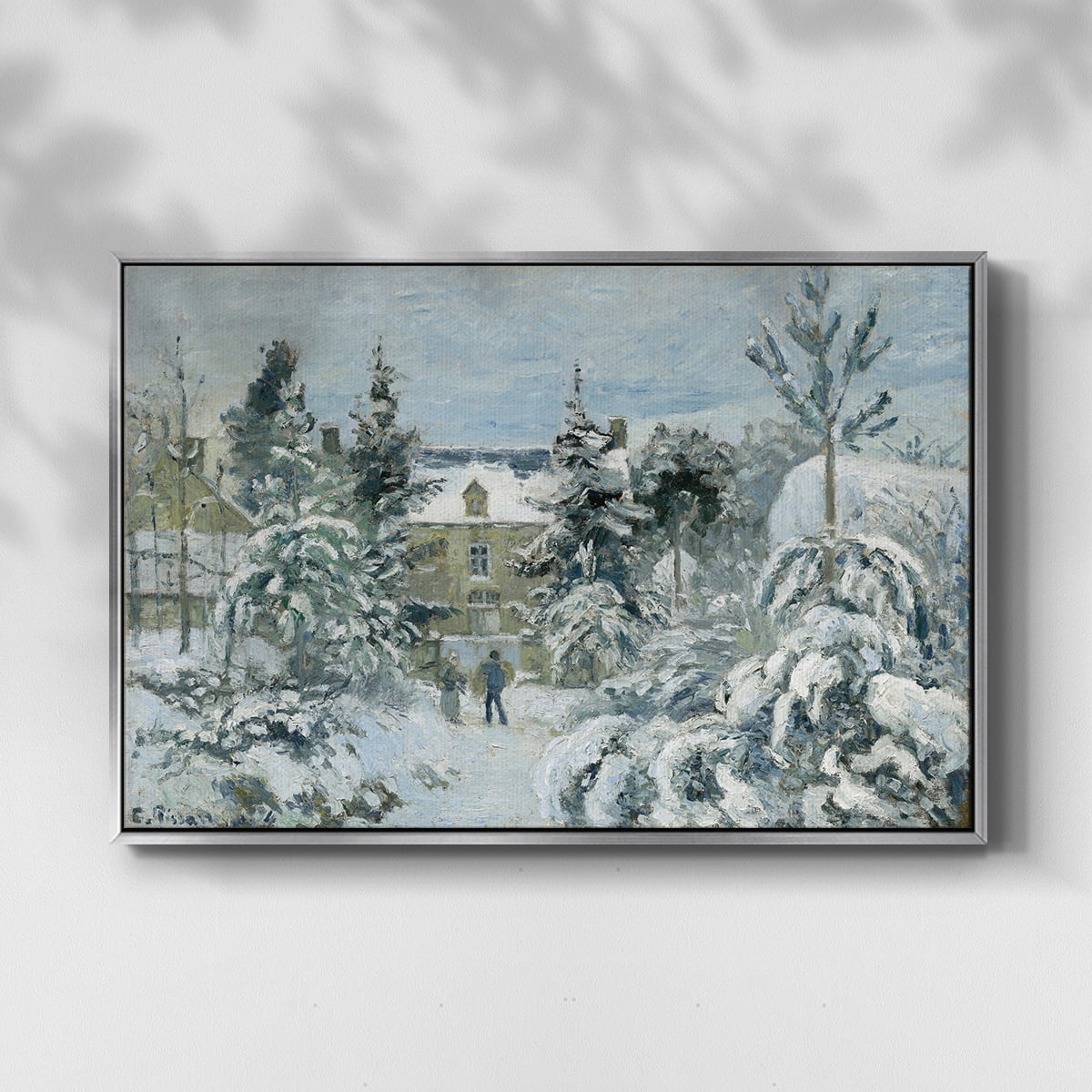 Vintage Landscape-CCXC By Wexford Home Framed in Silver Wood Gallery Wrapped Canvas 25 in. x 37 in.