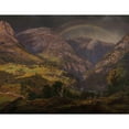 thumbnail image 3 of Johan Christian Dahl 18x15 Black Modern Framed Museum Art Print Titled - View from Stalheim (1842), 3 of 5