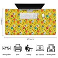 thumbnail image 5 of Long Mouse Pads for Desk,Fairy Princess Flower Pattern Desk Mats on Top Of Desks, Desk Mouse Pad Extra Large with 3mm Non-Slip Base and Stitched Edge for Gaming,Office,Work,Home 47.3"x23.6", 5 of 6