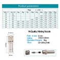 thumbnail image 2 of 1/5Pcs For Misting Cooling System 0.15-0.8mm Gardening Irrigation Parts Low Pressure Spray Nozzles Quick Pushing Water Irrigation Sprinkler Atomizing Misting Nozzle 5PCS 0.2MM, 2 of 8